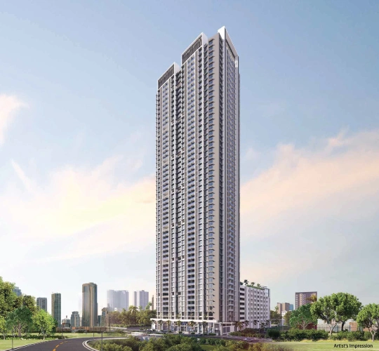 Exterior View of Sheth Edmont by Ashwin Sheth Group at Kandivali